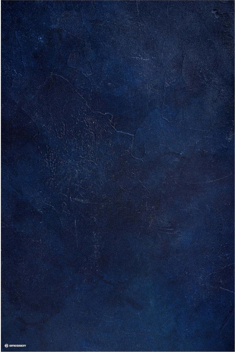 Bresser Achtergronddoek van 100% Katoen - 80x120 cm - Stof met Print - Jeans Blue