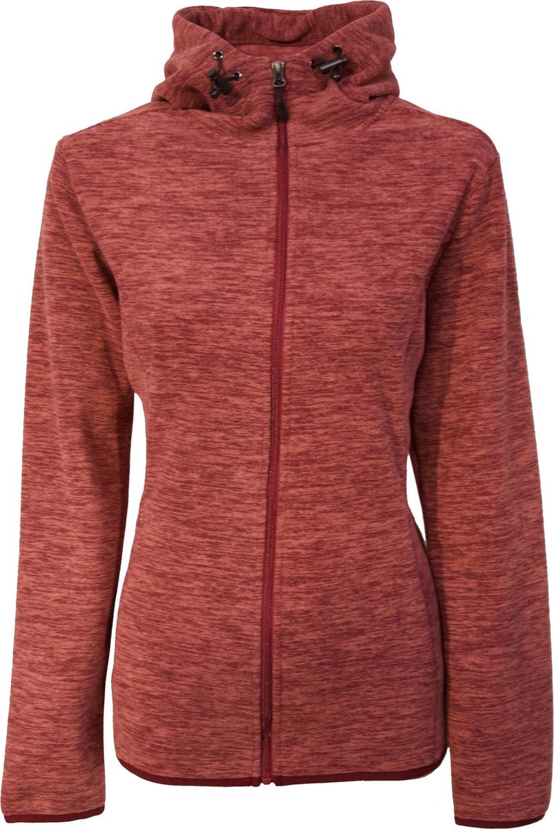 Salas Dames Fleece Jas  - Rood
