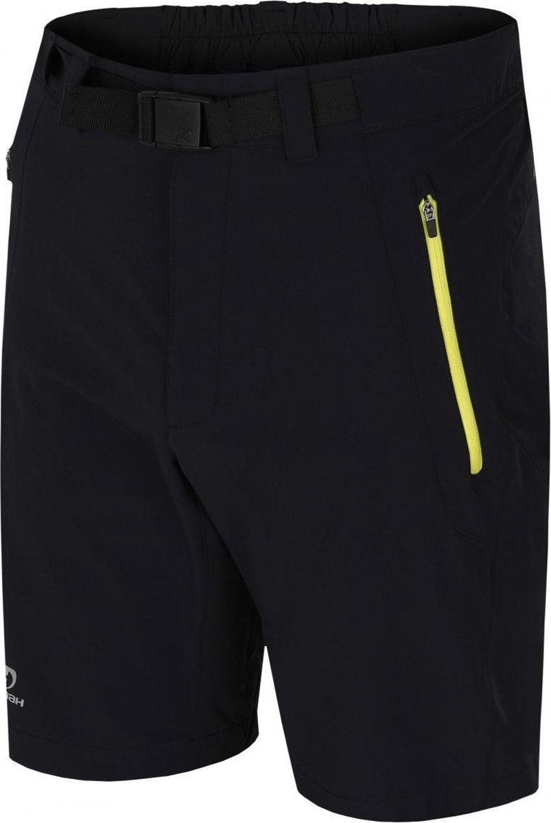 Hannah Korte Broek Geiry Heren Polyamide/elastaan Zwart Mt L