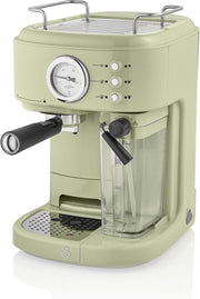 Swan One-Touch Retro Espressomachine - Groen - 1100 Watt