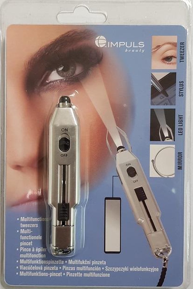 Pincet 4 in 1 met Led multifunctional