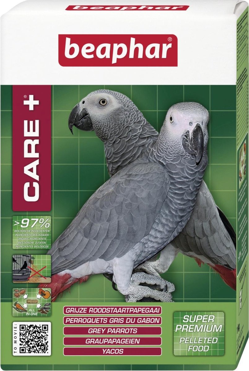 Beaphar Care+ Grijze Roodstaart 1 kg