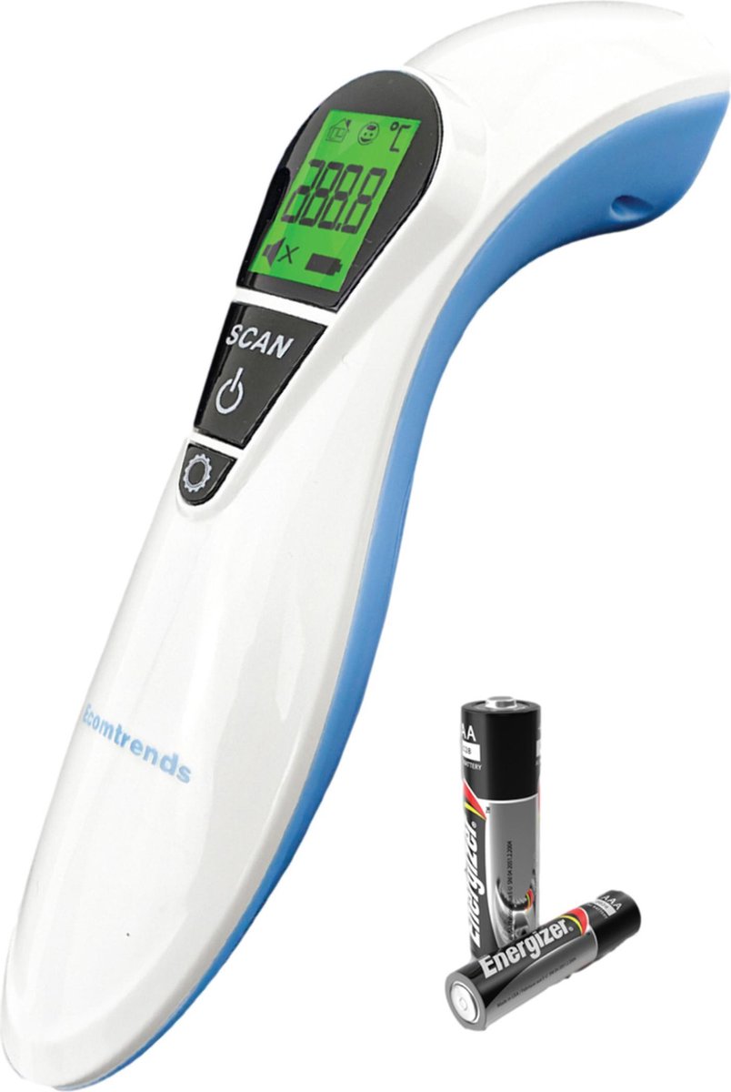 Voorhoofd Thermometer Koortsthermometer voor Volwassenen en Kinderen Infrarood Thermometer - Thermometer Lichaam - Ecomtrends®