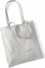30x Katoenen schoudertasjes lichtgrijs 42 x 38 cm - 10 liter - Shopper/boodschappen tas - Tote bag - Draagtas