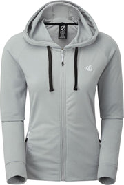 Dare 2b - Women's Enacy Full Zip Hooded Fleece - Outdoortrui - Vrouwen - Maat 40 - Grijs