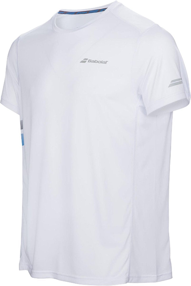 Babolat Core Flag Club Sportshirt - Maat S  - Mannen - wit