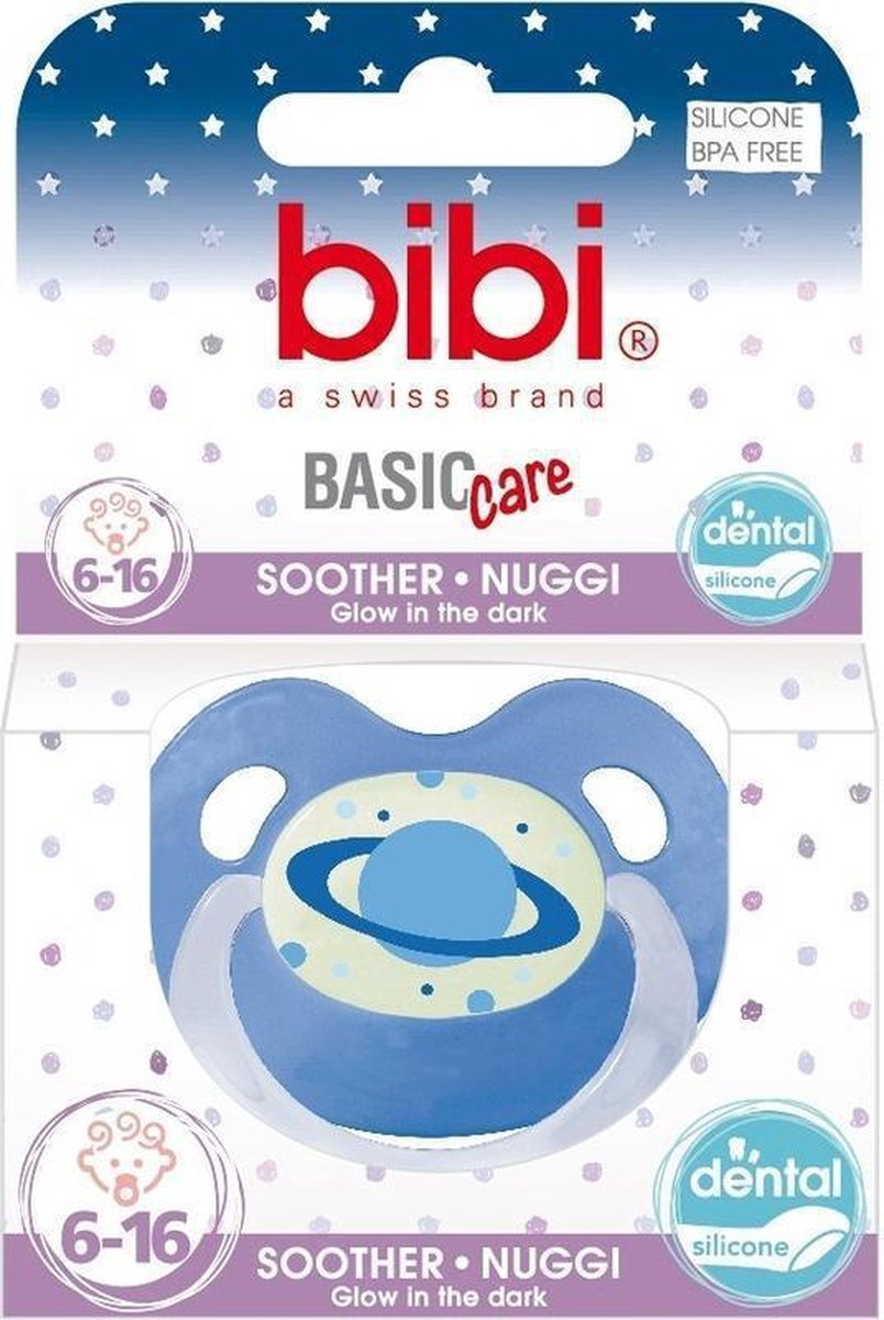 Bibi Fopspeen Glow 6-16 mnd
