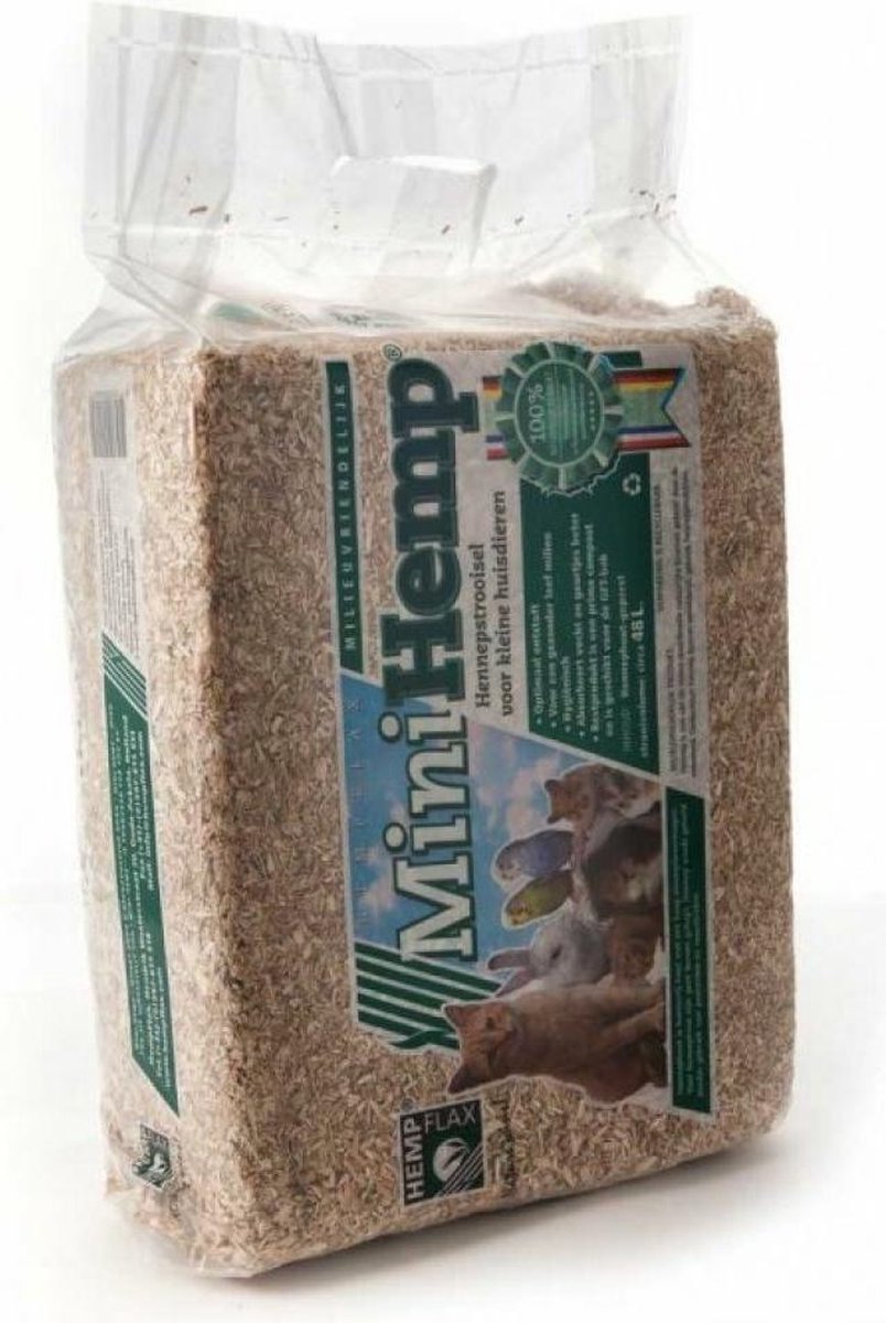 4x Hennepvezelstrooisel Bodembedekking 48 liter