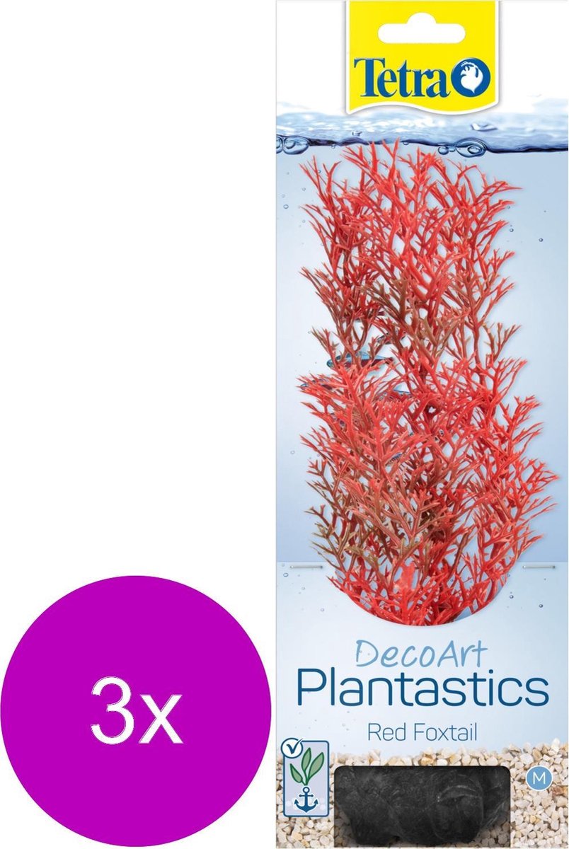 Tetra Decoart Plantastics Foxtail - Aquarium - Kunstplant - 3 x Medium