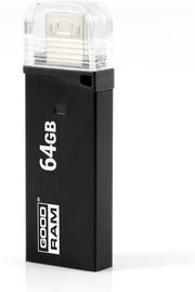 Goodram TWIN 64GB USB 3.0 USB flash drive USB Type-A / Micro-USB 3.2 Gen 1 (3.1 Gen 1) Zwart
