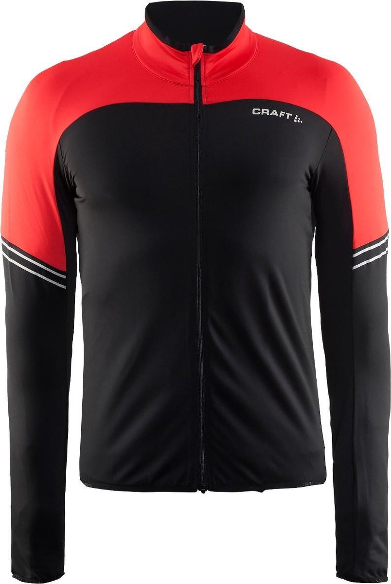 Craft Velo Thermal jersey lange mouwen Heren rood/zwart Maat M