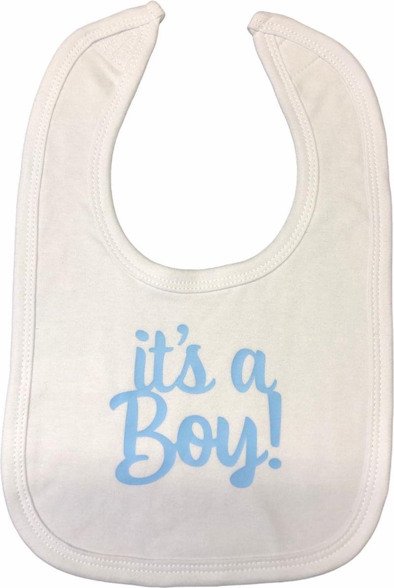 Soft Touch Slabber It's A Boy Jongens 33 Cm Katoen Wit/blauw