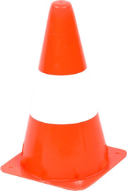 Markeringspionnen | 4 Stuks | H 24 cm | 1 witte Band | Stevige pion | Kegel | Pilonnen | Pylon