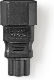 Voedingsconnector | IEC-320-C14 mannelijk - IEC320-C5 vrouwelijk | Zwart
