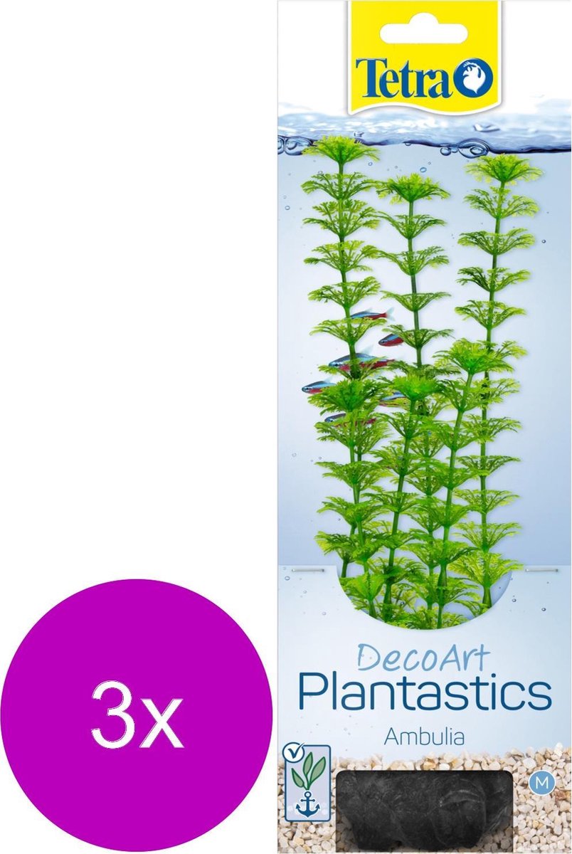 Tetra Decoart Plantastics Ambulia - Aquarium - Kunstplant - 3 x Medium