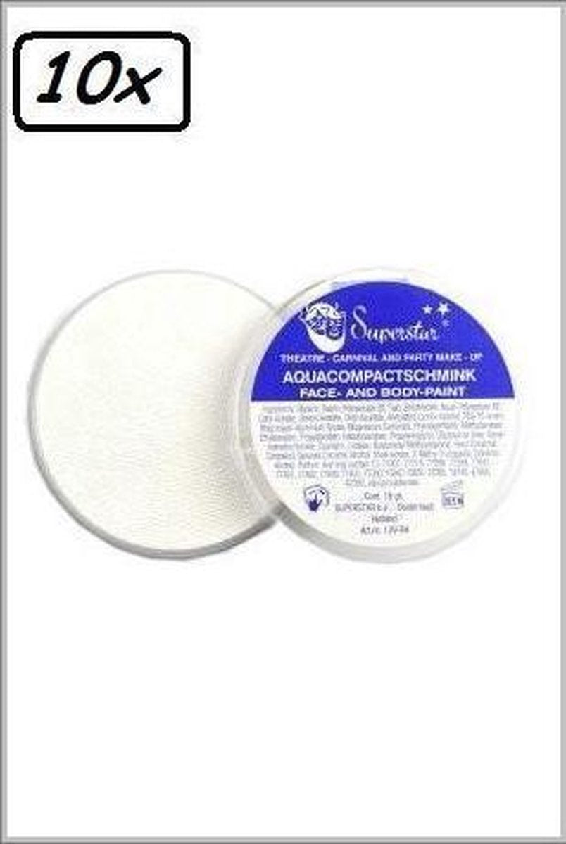 10x Superstar Wit 16 gram colour 021 Voordeel verpakking