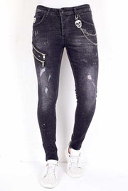 Local Fanatic Exclusive Slim Fit Jeans Stretch Heren - 1007- Zwart - Maten: 32