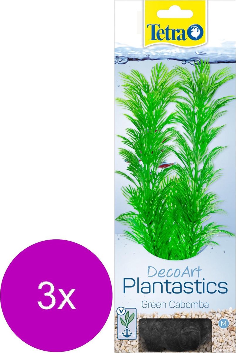 Tetra Decoart Plantastics Cabomba 29 cm - Aquarium - Kunstplant - 3 x Medium