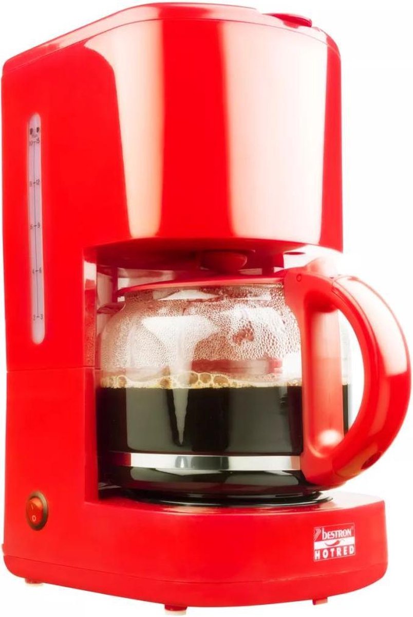 Bestron Koffiezetapparaat Hot Red 1080 W ACM300HR