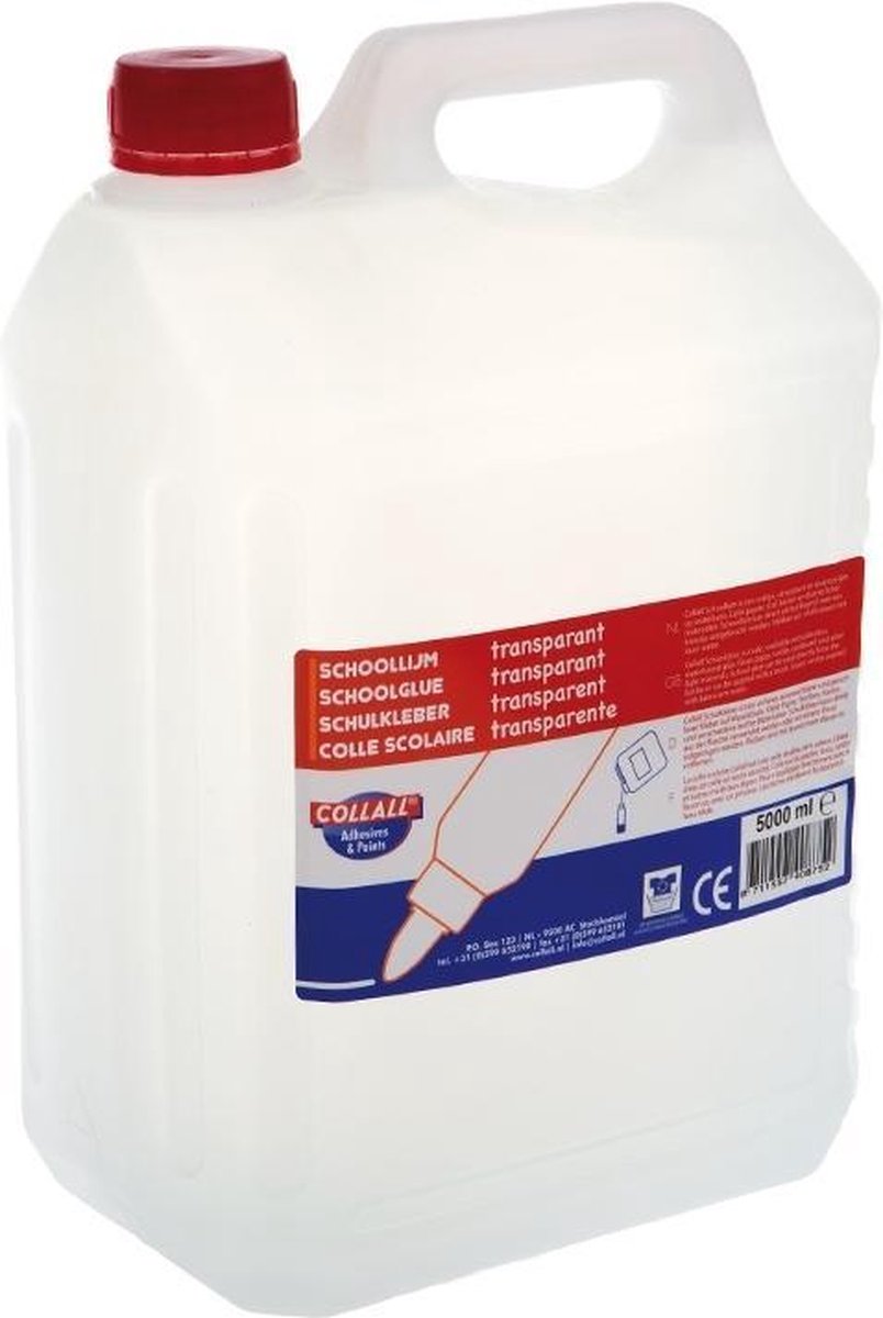Lijm transparant 5 liter op waterbasis