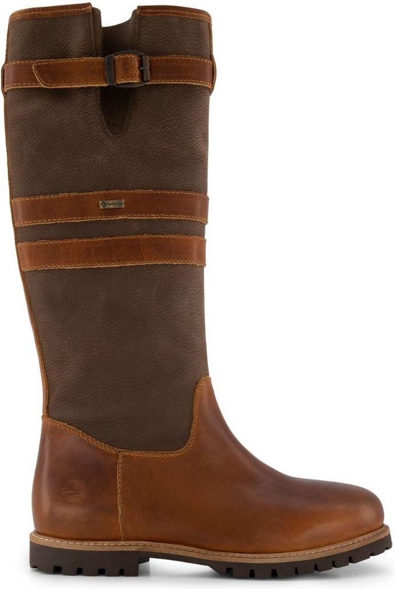 Travelin' Lindau Heren - Leren outdoorlaars - Waterdicht en Ademend - Laarzen Bruin Leer - Maat 41