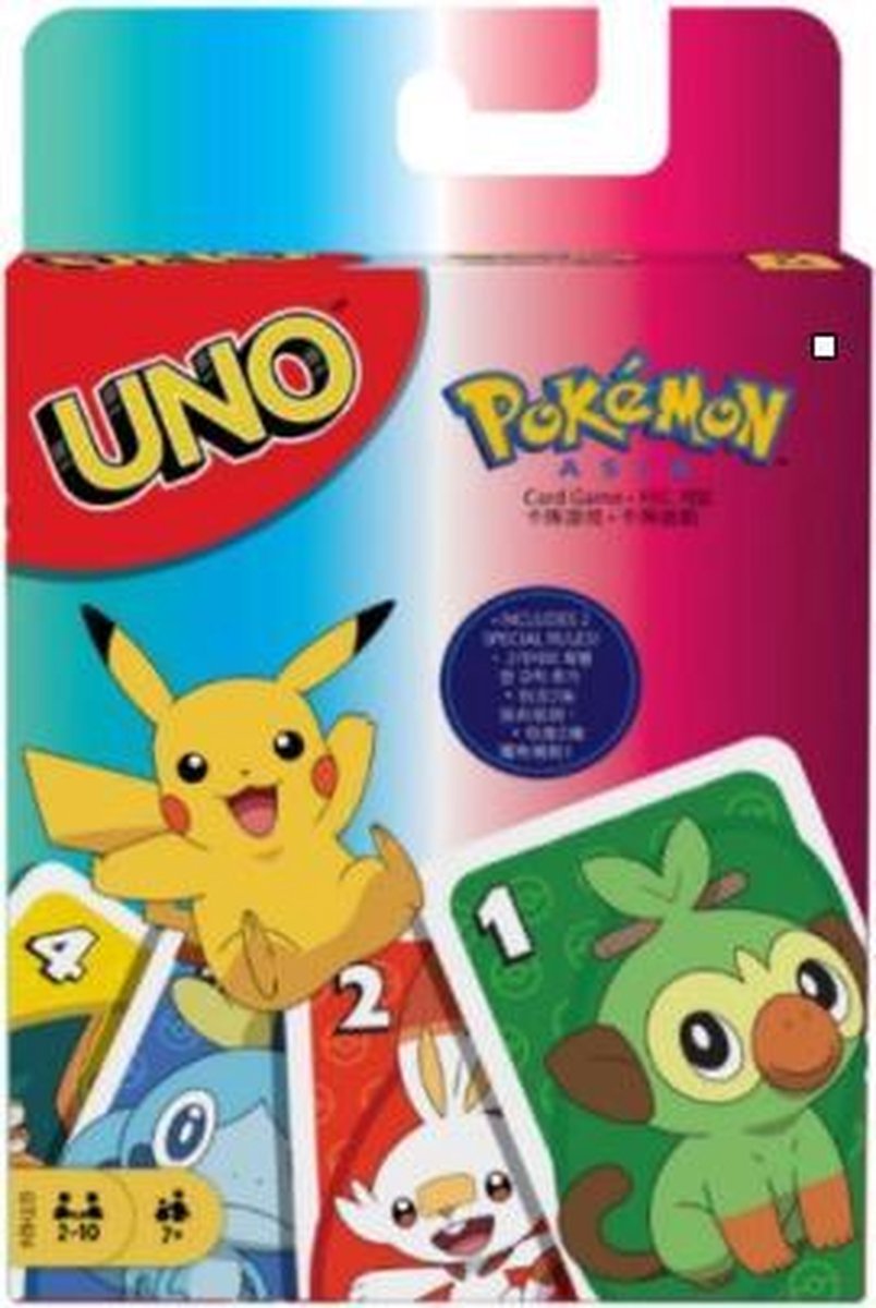 UNO Pokémon kaartspel - familiespel - kinderen