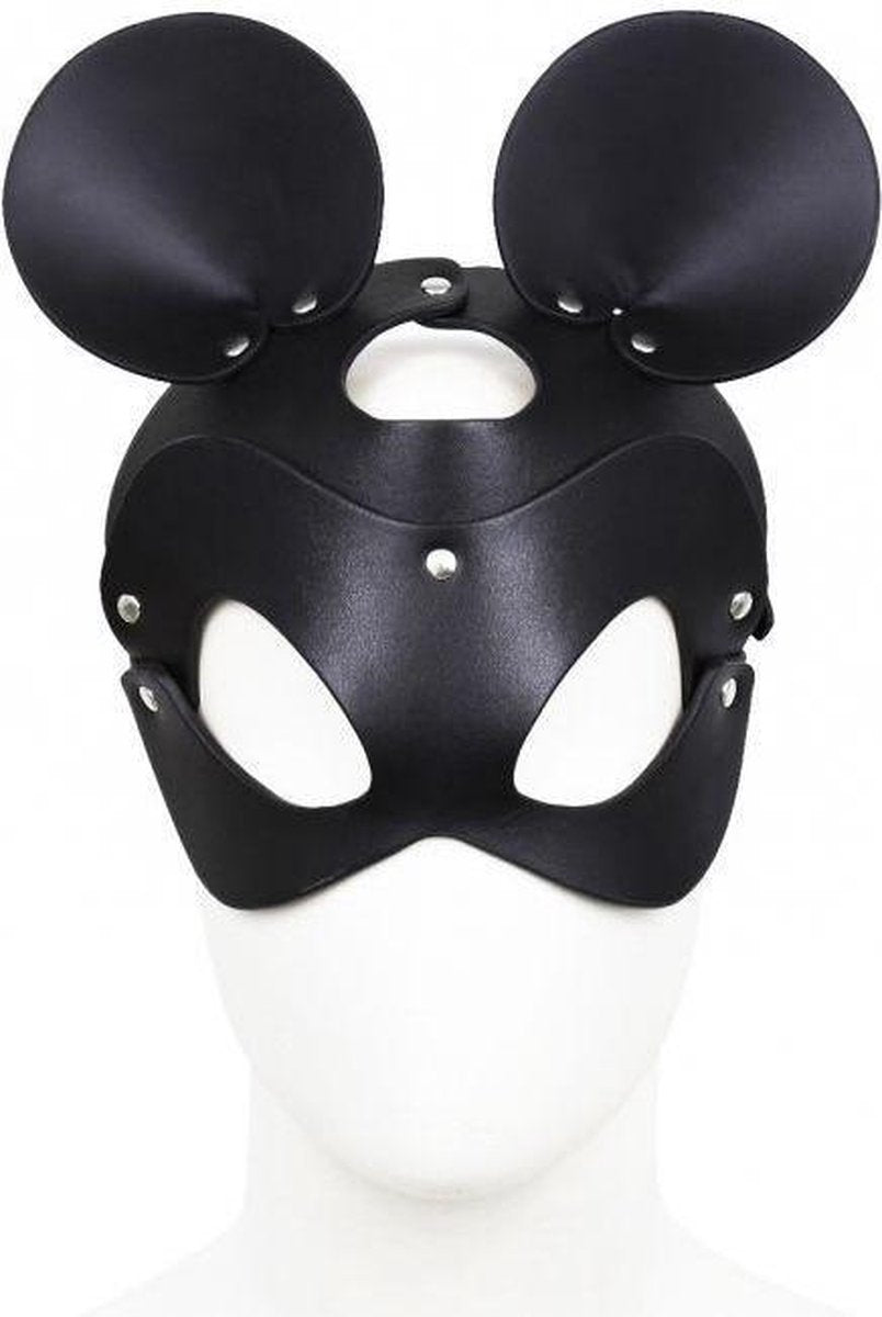 Kiotos Mouse | Muis Masker PU Leer - zwart