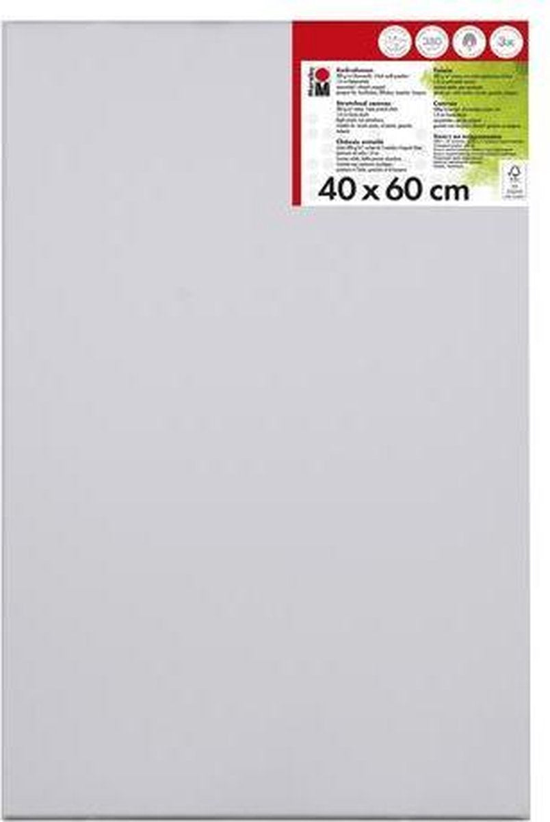 Schildersdoek 40 x 60 x 1 8 cm  380 g/m