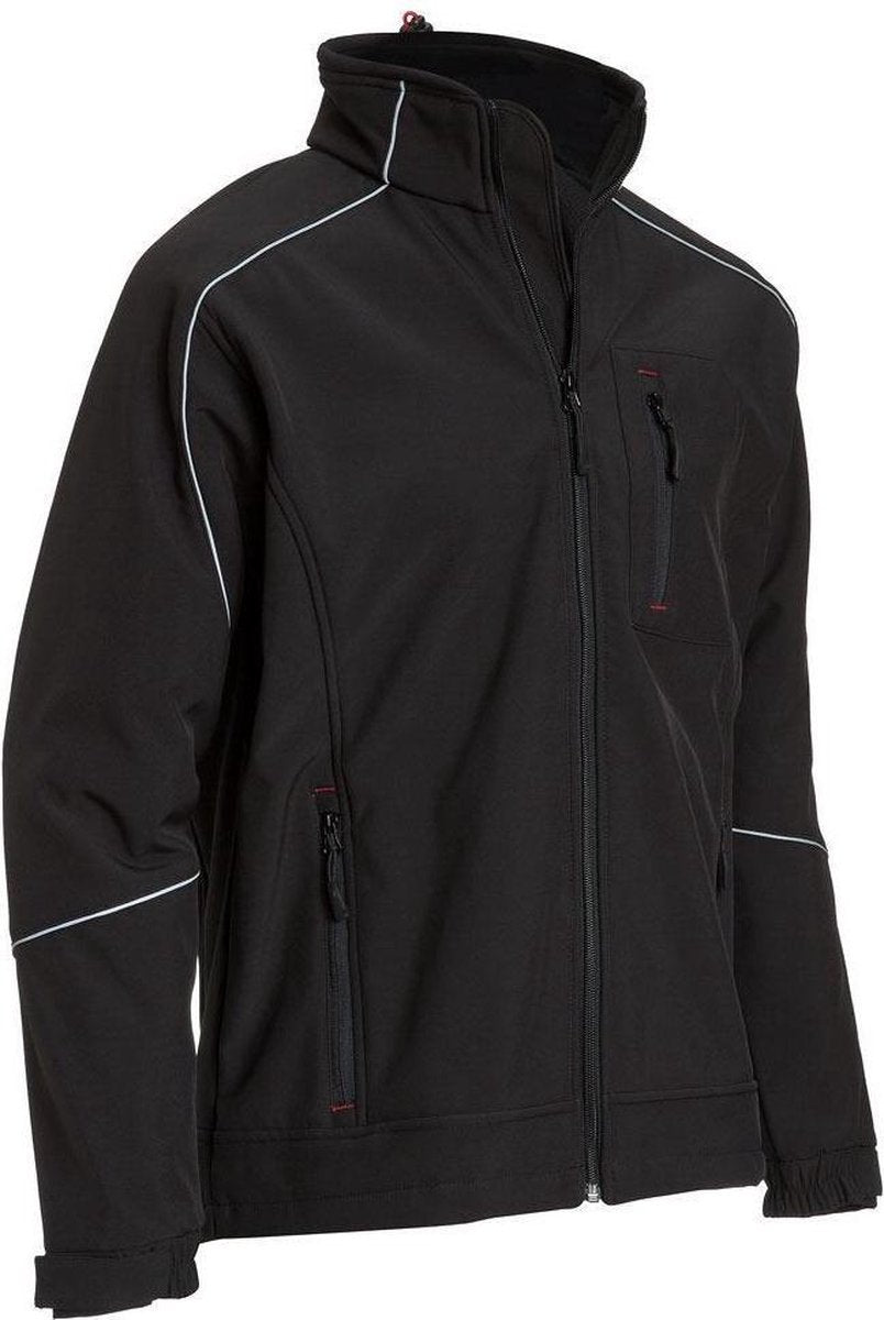 FHB DIRK Softshell Jack 78519 ZwartXXL