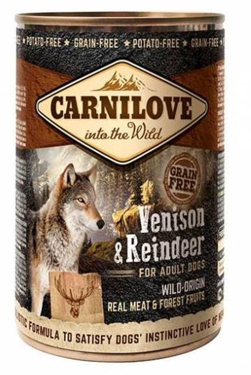 Carnilove Hert & Rendier Blik - Hondenvoer - 1 x 400 g