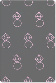 Muismat - Mousepad - Ring - Diamant - Patroon - 40x60 cm