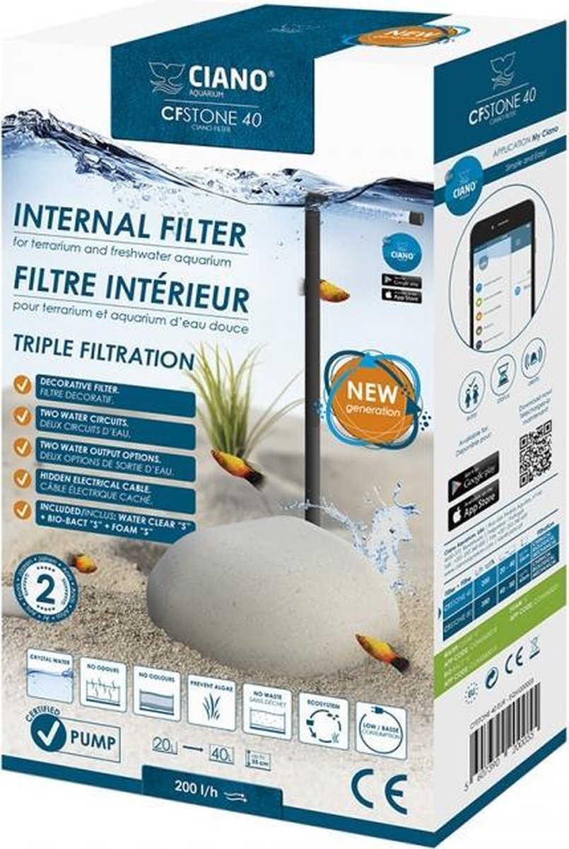 Ciano Binnenfilter cfstone 40