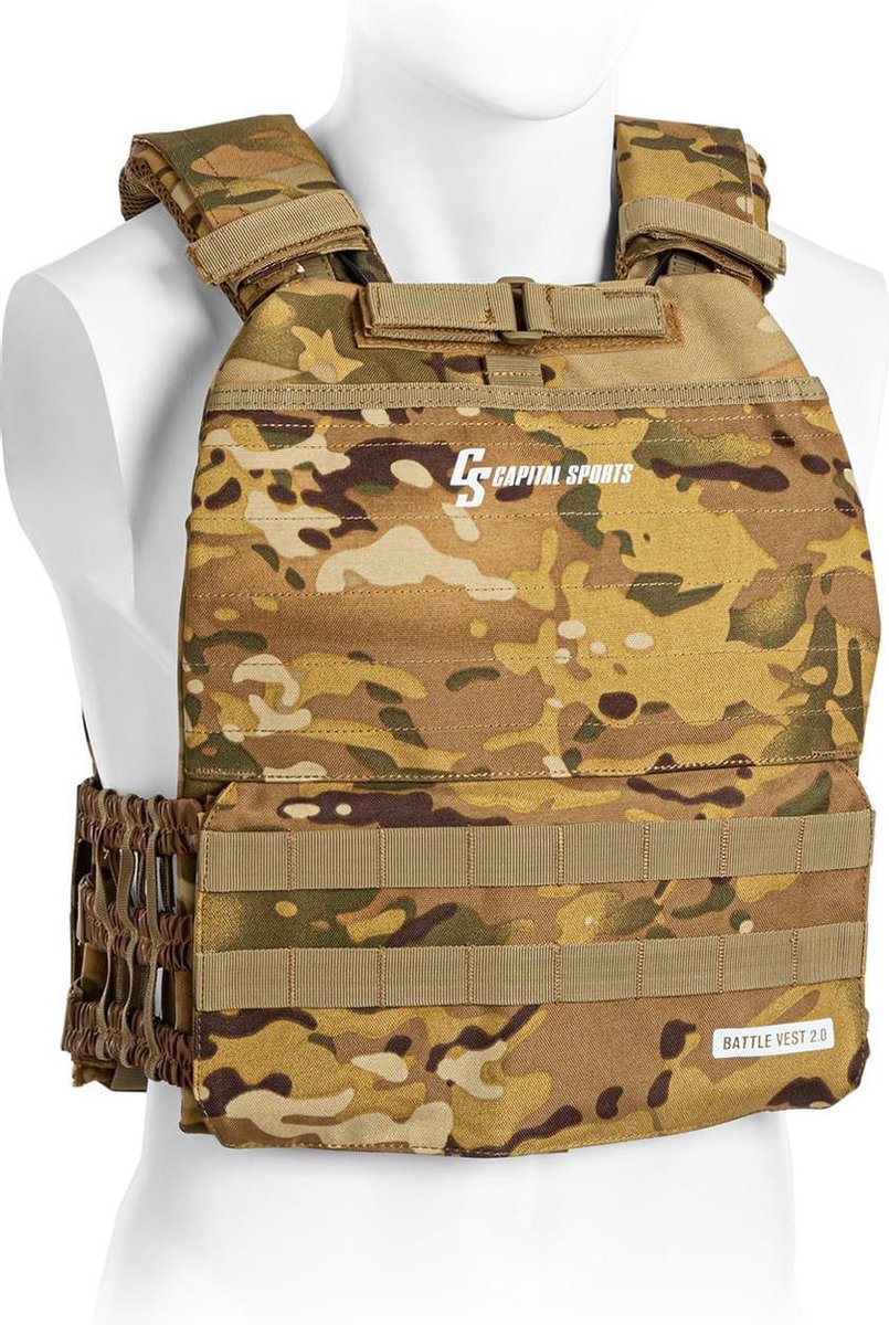 CAPITAL SPORTS Battlevest 2.0 gewichtsvest 2 x 8.75 lbs gewichten 