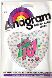 folieballon - sweet 16