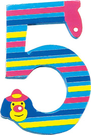 Small Foot Cijfer 5 Clowns Hout 8 Cm