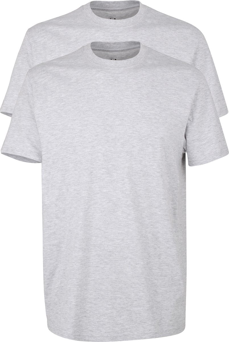 Gotzburg heren T-shirts regular fit O-hals (2-pack) - grijs -  Maat: XXL