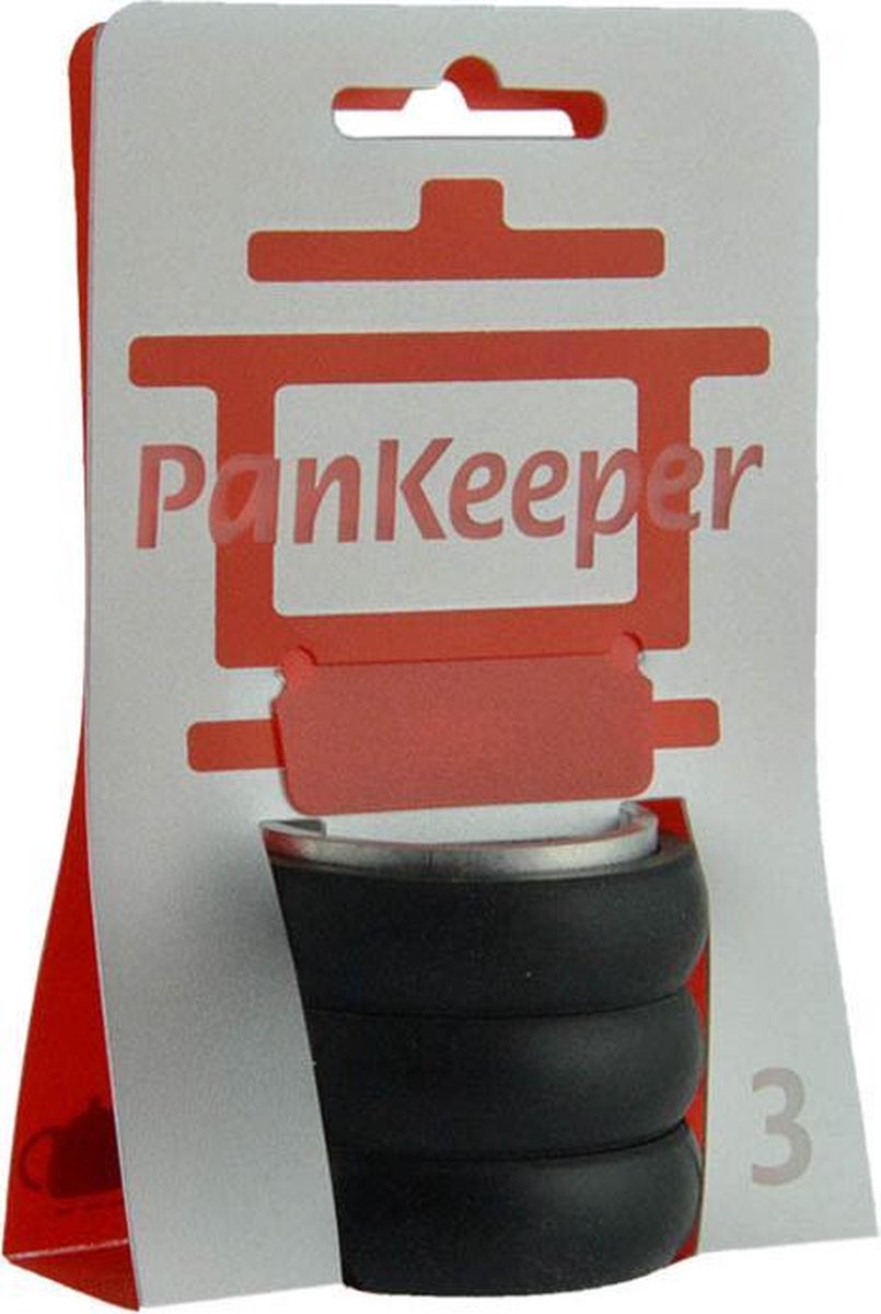onderzetter voor pan Pankeeper | set 3 stuks zwart  geschikt voor 1 pan