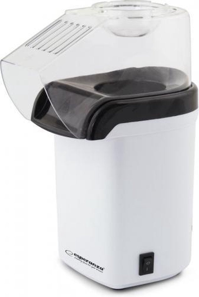 Esperanza POOF Popcornmaker - Hete Lucht Popcorn Machine Zonder Olie - 1200 Watt - 27 cm