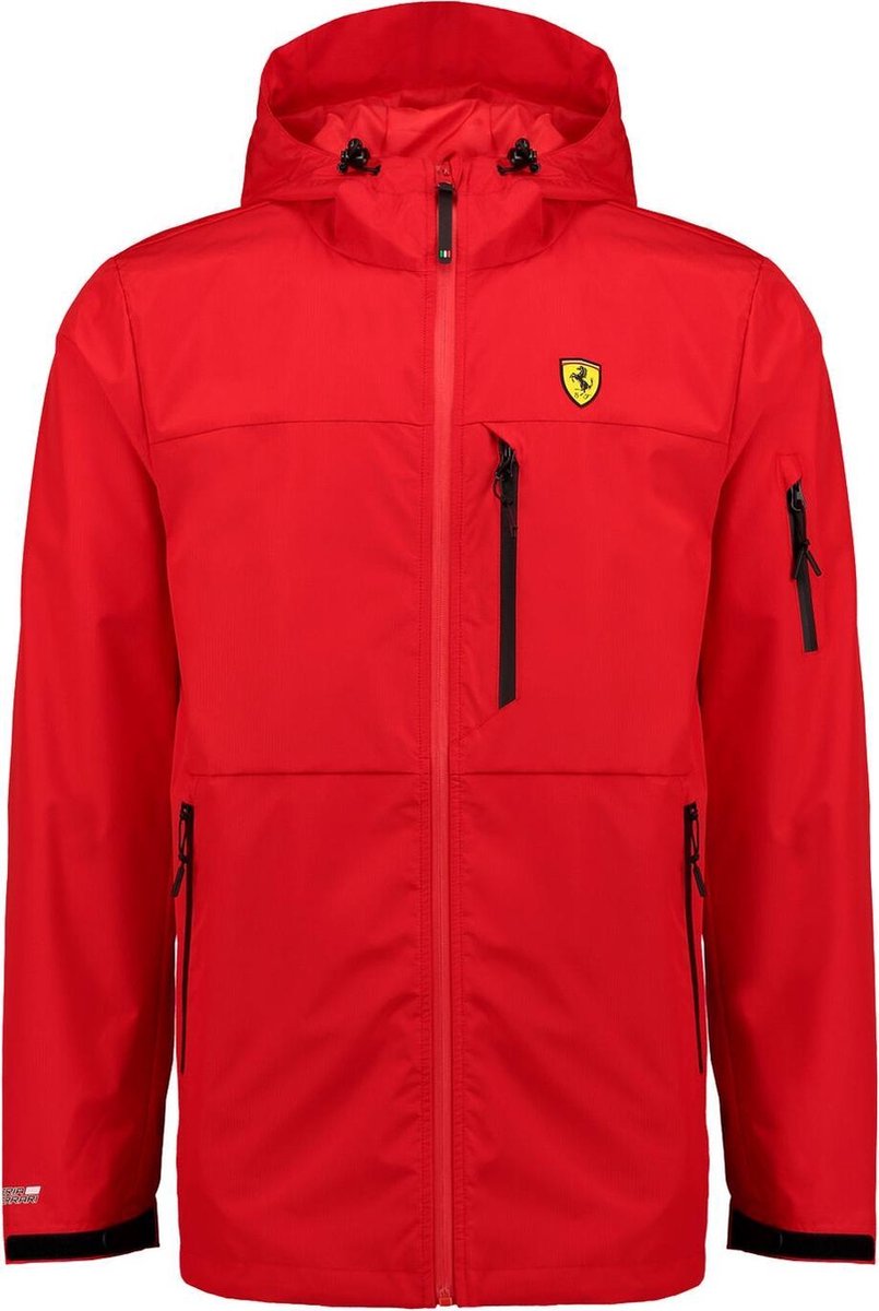 Ferrari - Heren Outdoorjas Rain Jacket - Rood - Maat XL