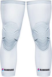 BLINDSAVE Kneepads White - L | Kniebeschermers | Basketbal | Handbal