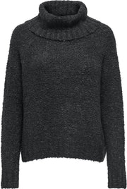 Onlolivia L/s Loose Rollneck Ex Knt 15227776 Charcoal Grey