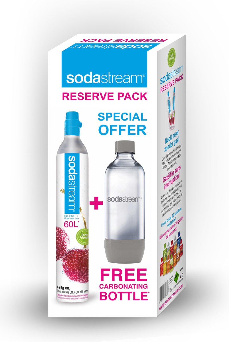 Sodastream Reserve Pack - cilinder + grijze 1l fles