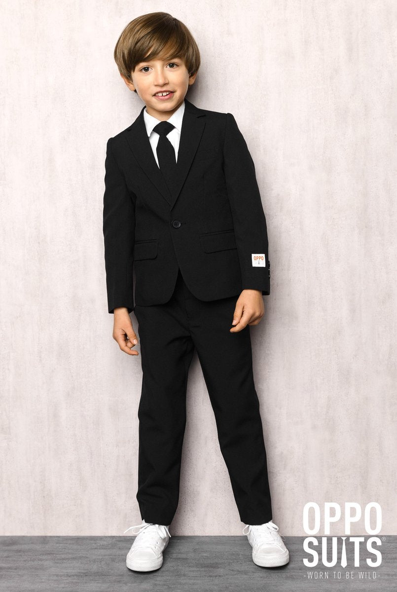 OppoSuits Black Knight - Jongens Kostuum - Zwart - Feest - Maat 122/128