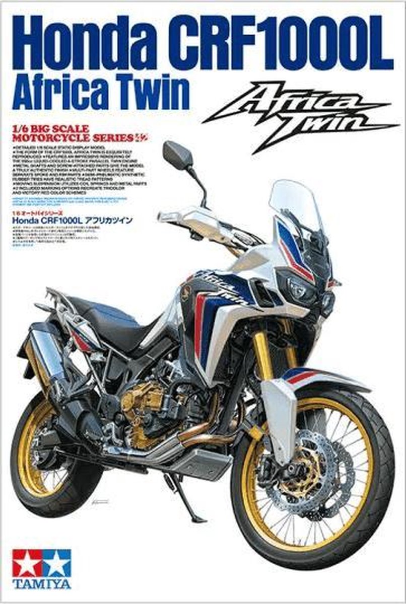 Tamiya 300016042 HONDA CRF 1000L Africa Twin Enduro Motorfiets (bouwpakket) 1:6