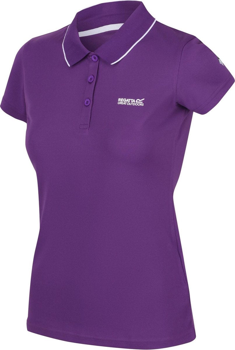 Regatta - Maverick V Dames Poloshirt - Purple - Maat 40