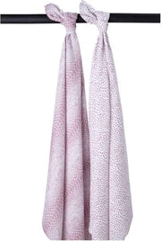Meyco 2-pack swaddles Snake/Cheetah - lilac