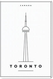 Muismat - Mousepad - Minimalistische illustratie van de wereldstad Toronto - 40x60 cm
