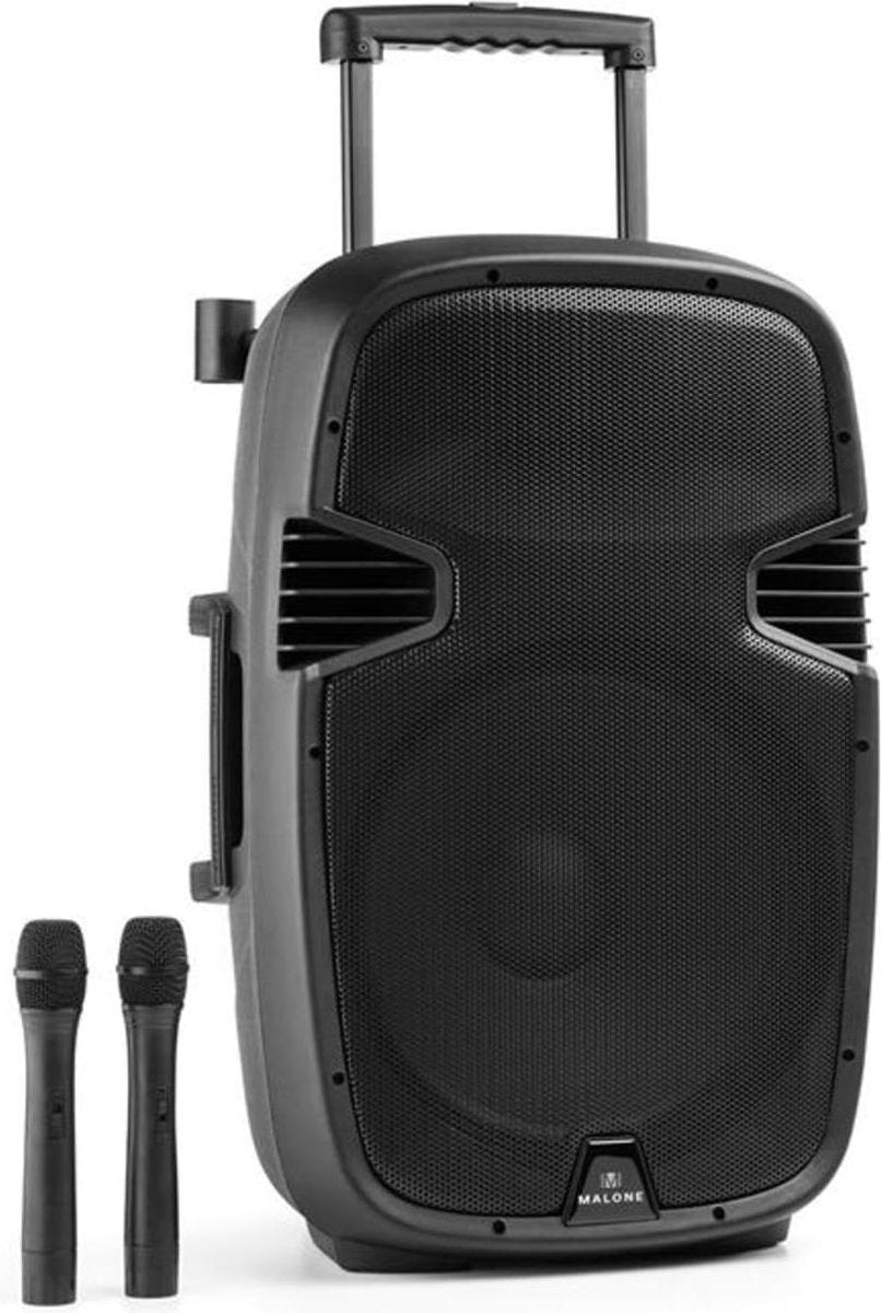 Malone Bushradio Actieve PA-Luidspreker Bluetooth Accu USB SD MP3 VHF