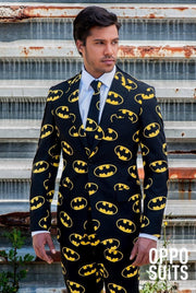 OppoSuits Batman™ - Mannen Kostuum - Zwart - Carnaval - Maat 48