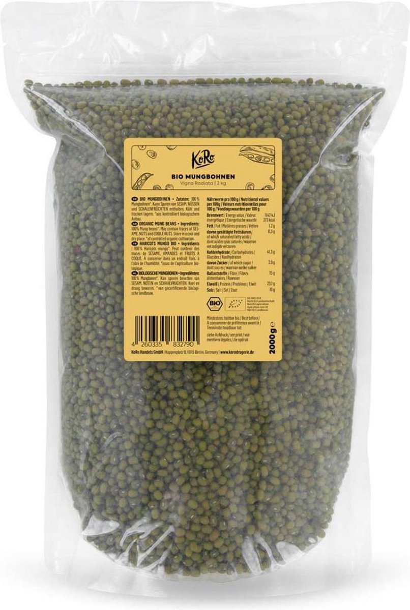 KoRo | Biologische mungbonen | 2 kg